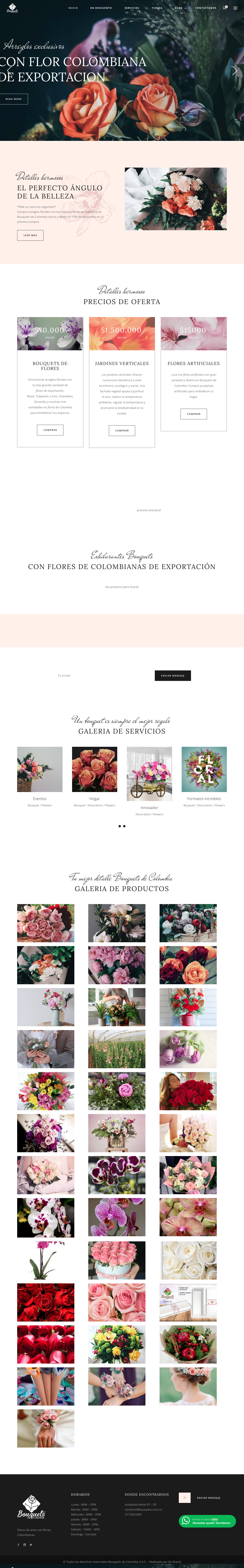 Bouquets de Colombia - Arreglos florales hechos arte